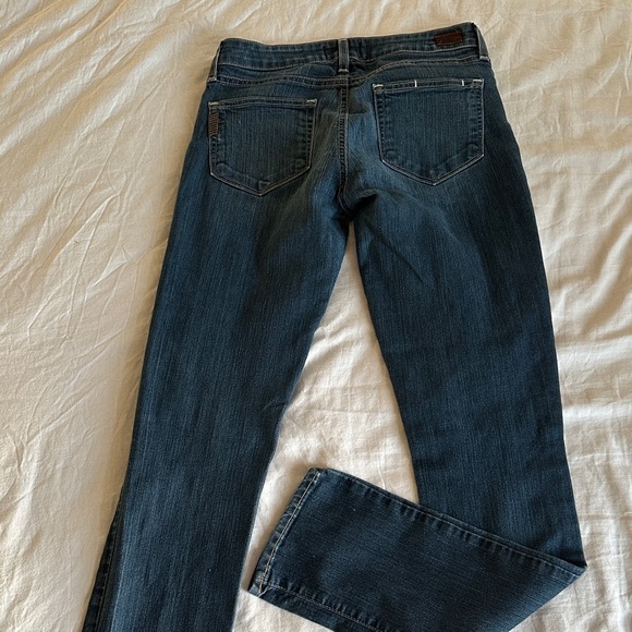 PAIGE Dark Blue Skyline Straight Jeans - Picture 7 of 12